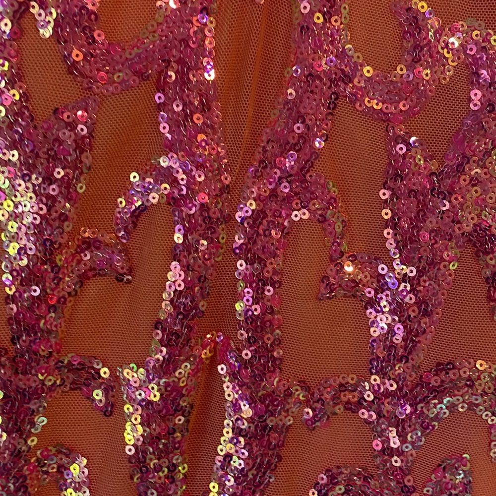 Windsor Orange and Pink Sequin Mini Dress - Picture 2 of 5